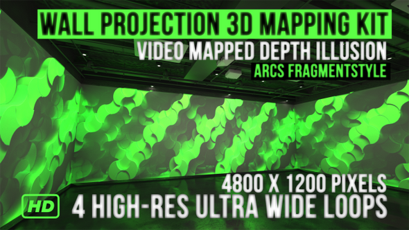 Wall Projection Mapping - 3D illusion Starter Kit (Arc Style)
