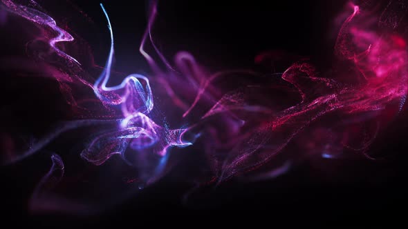Blur Colorful Particles Background Loop 