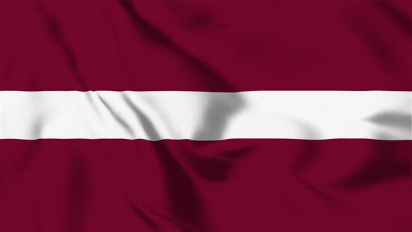 4K Latvia Flag - Loopable