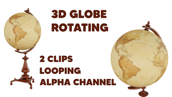 3D Globe Rotating