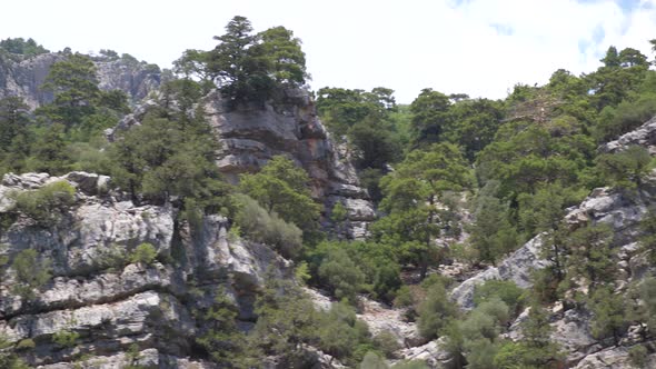 Panorama of Mountain Rocks