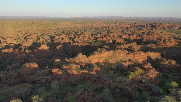 Mirima National Park, Kununrra, Western Australiaw 4K Aerial Drone