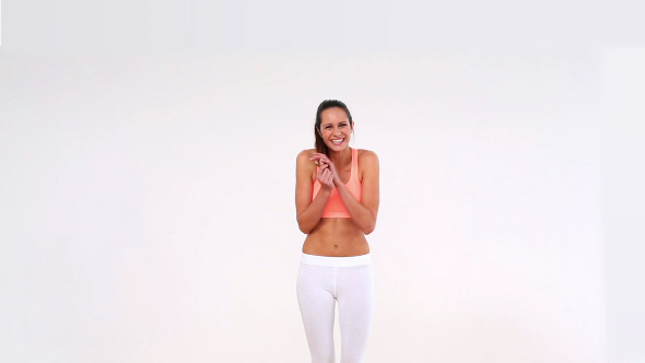 Fit Model Laughing And Smiling At Camera 1