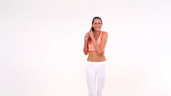 Fit Model Laughing And Smiling At Camera 2