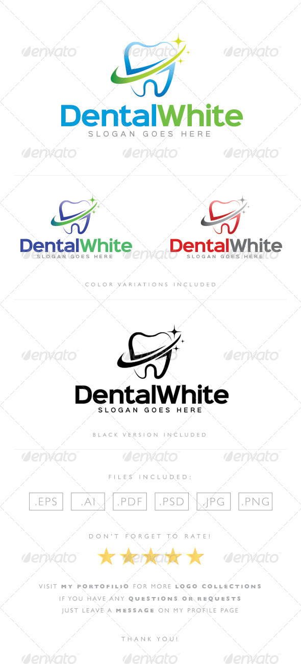 Dental White Logo - Objects Logo Templates