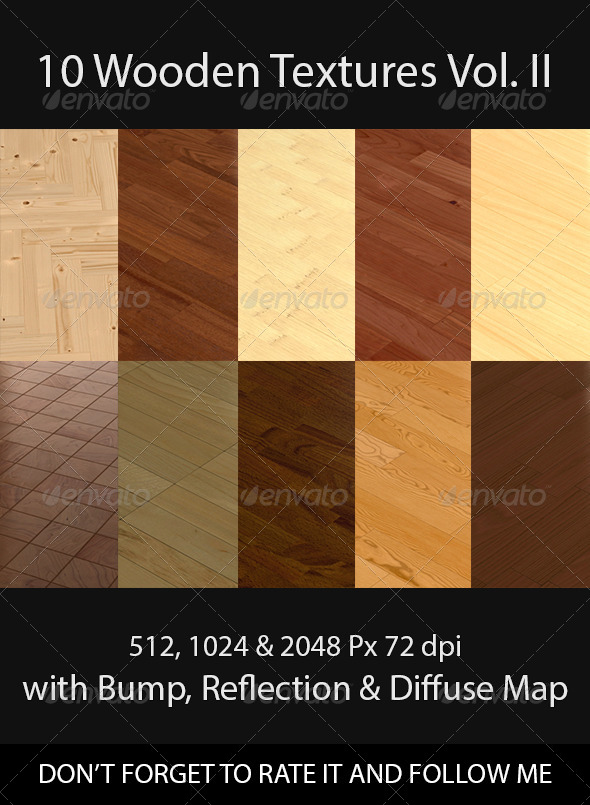 10 Wooden Floor - 3Docean 8430967