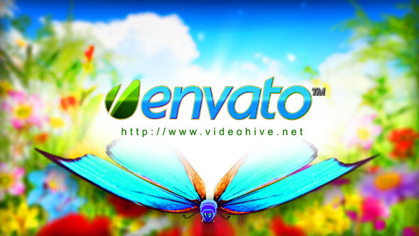 Logo Featuring Butterflies - VideoHive 8395234