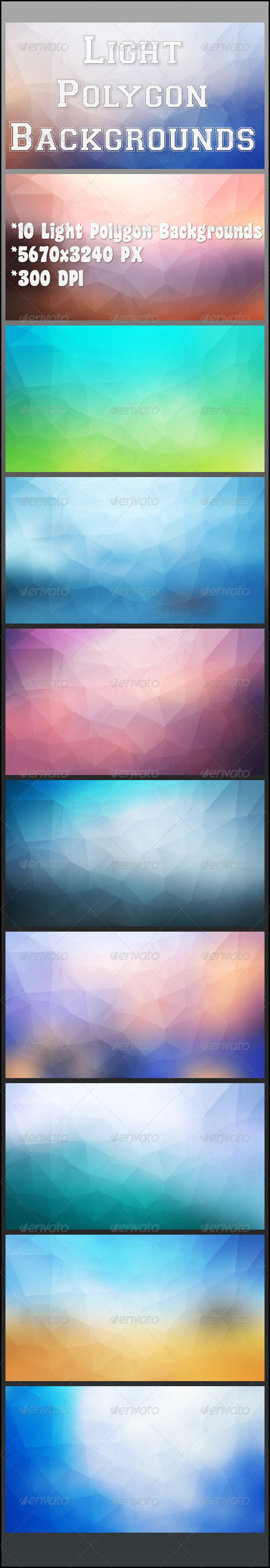 Light Polygon Backgrounds