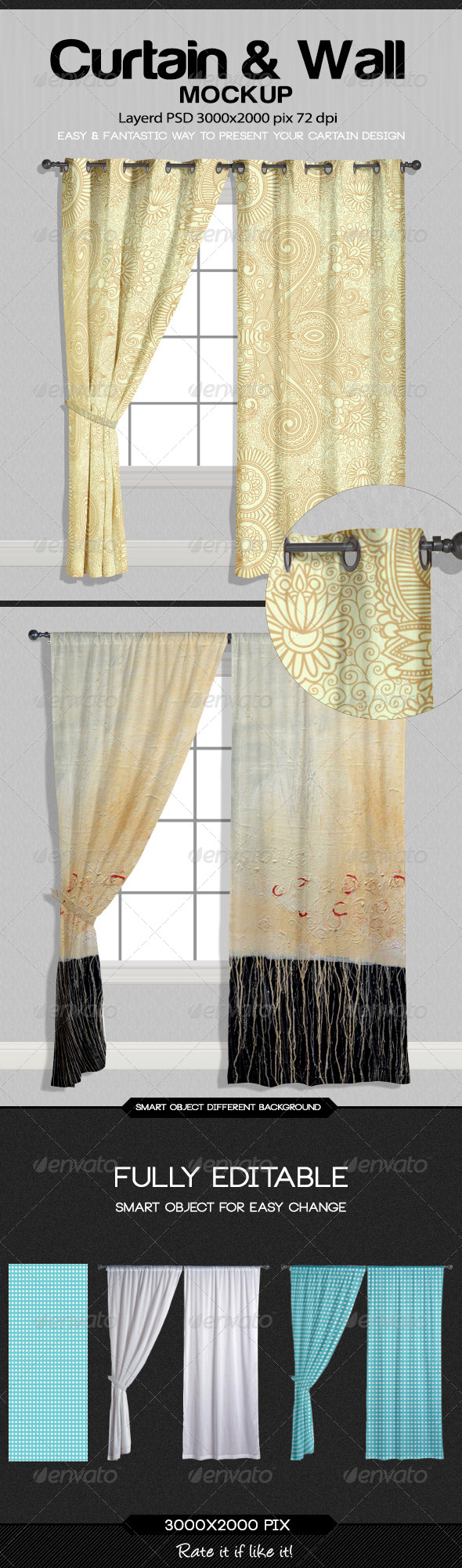 Curtain Wall Mockup By Handart Graphicriver Curtain Wall Mockup Miscellaneous Print