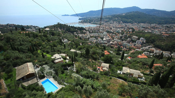 Cable Car View Over The Forest And Coastline 2