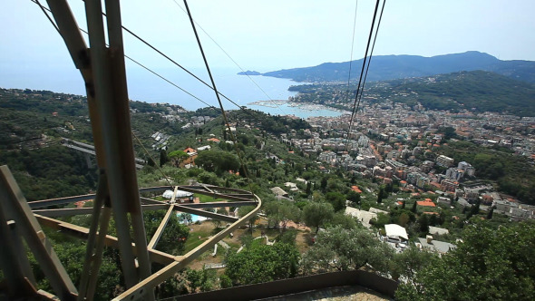 Cable Car View Over The Forest And Coastline 3