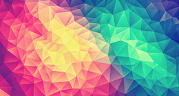 Modern High Contrast Multicolor Polygon Work