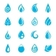 Blue Water Drops Icons, Icons | GraphicRiver