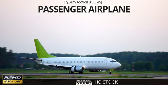Passenger Airplane at Airport 5 in 1