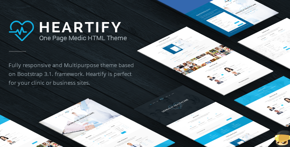 Exceptional Heartify - Responsive Medical and Health Template