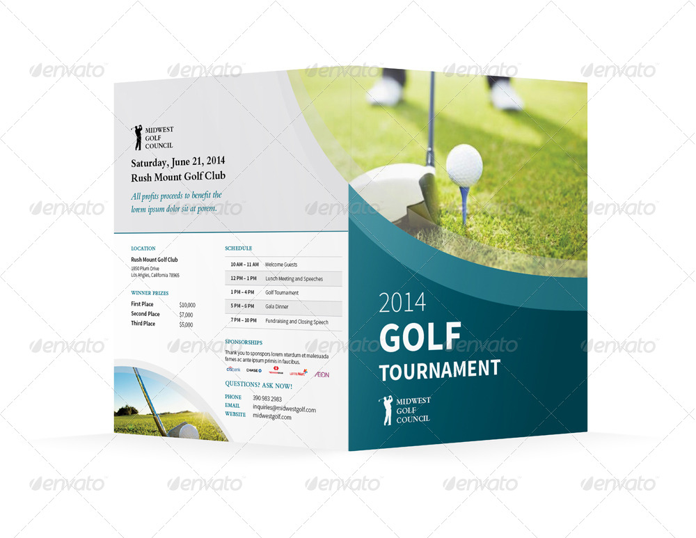 Golf Tournament Print Bundle, Print Templates | GraphicRiver