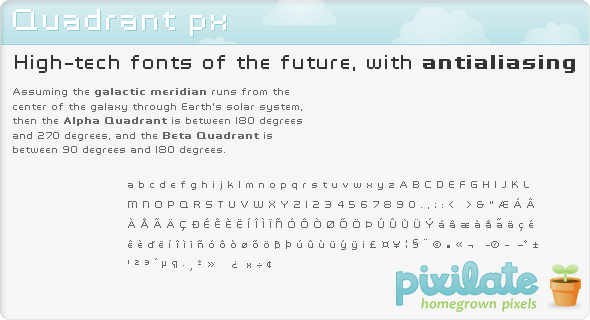 Quadrant Px - Sans-Serif Fonts