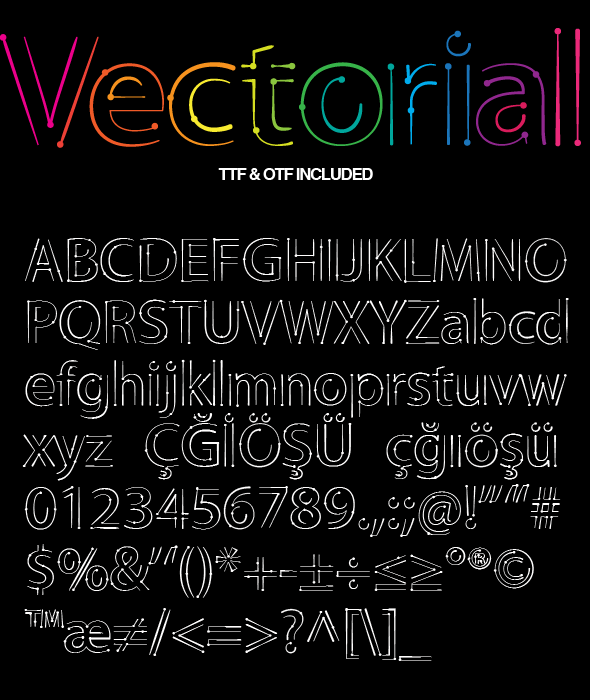 Vectorial Design Font in Decorative Fonts
