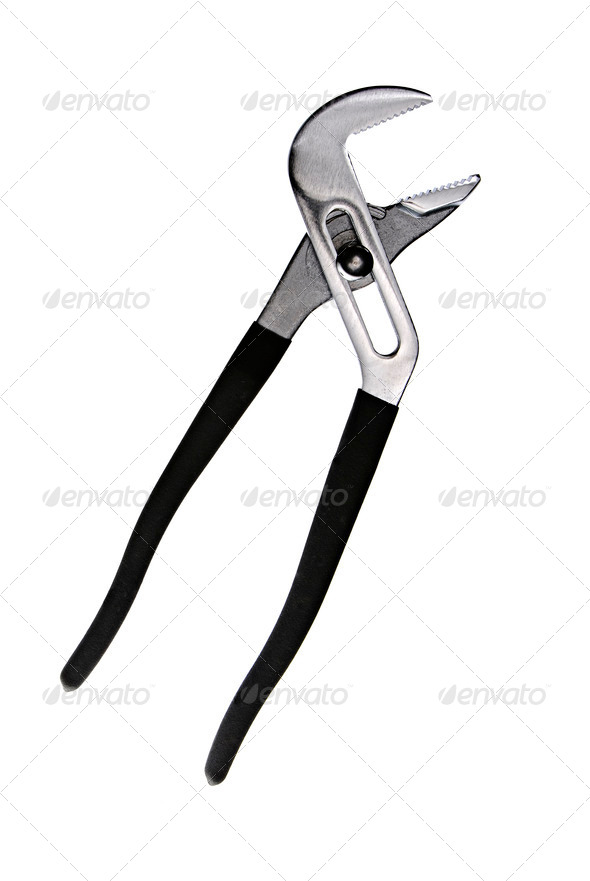 Channel lock pliers - Stock Photo - Images