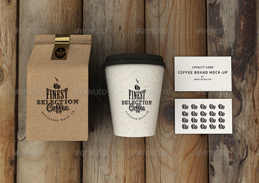 Coffee Bag Mock-Up | Coffee Packaging Mock-Up by Mock-Up-Militia