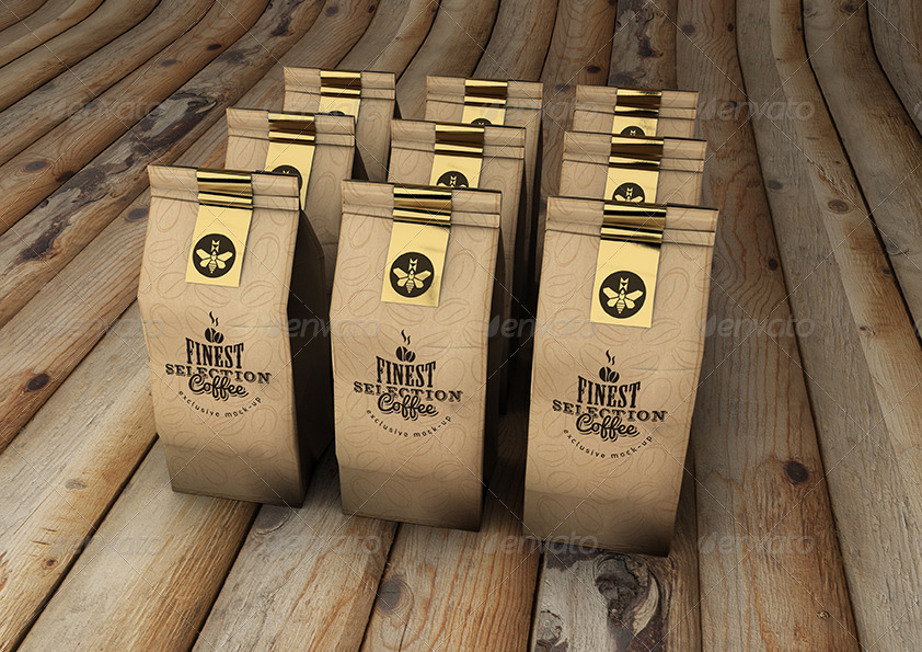 Download Coffee Bag Mock-Up | Coffee Packaging Mock-Up by Mock-Up-Militia | GraphicRiver