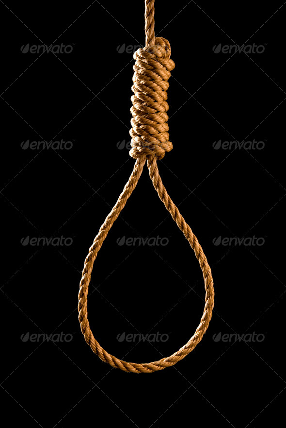 Как сделать узел чтобы повеситься Noose isolated on black Stock Photo by joebelanger PhotoDune