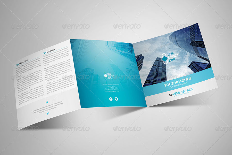 Elegant Multipurpose Square Trifold, Print Templates | GraphicRiver