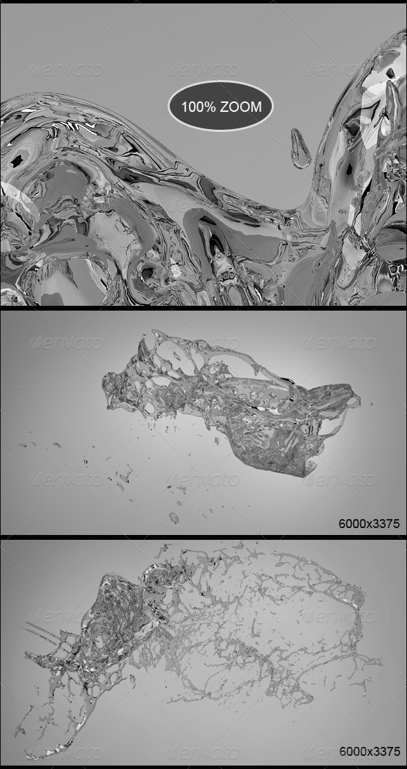 Water Splash Vol 7 - Objects 3D Renders