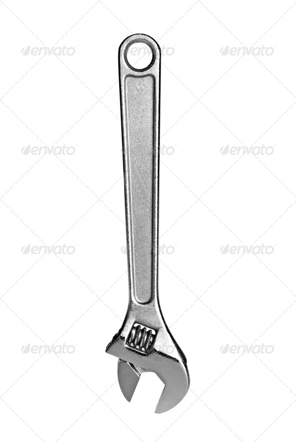 Adjustable Wrench - Stock Photo - Images