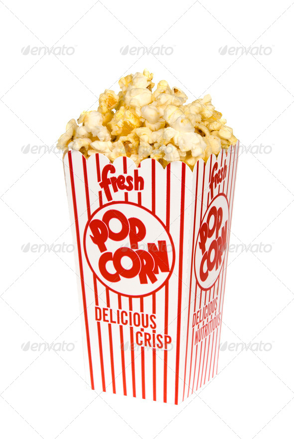 Box of popcorn - Stock Photo - Images
