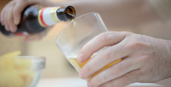 Glass Of Beer Served