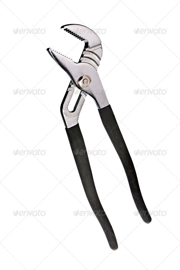 Channel lock pliers - Stock Photo - Images