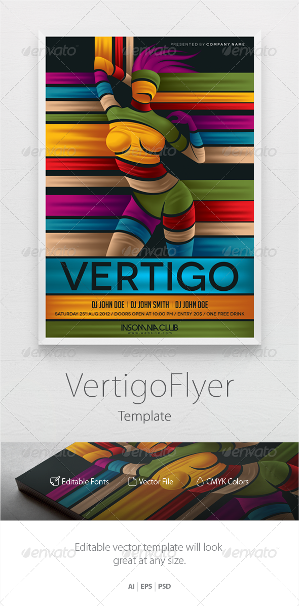 Party Flyer Template Vertigo - Clubs & Parties Events