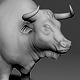3D Bull - Rigged - Animated
