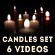 Candles set. 6 videos - VideoHive Item for Sale