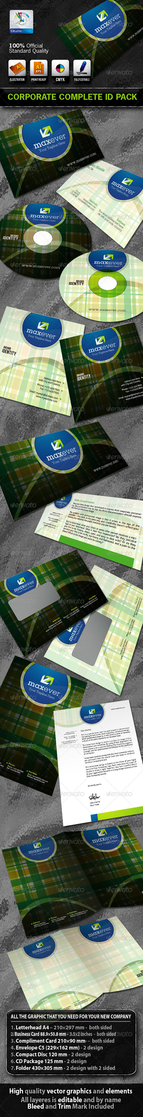 MaxEver Business Corporate ID Pack With Logo - Stationery Print Templates
