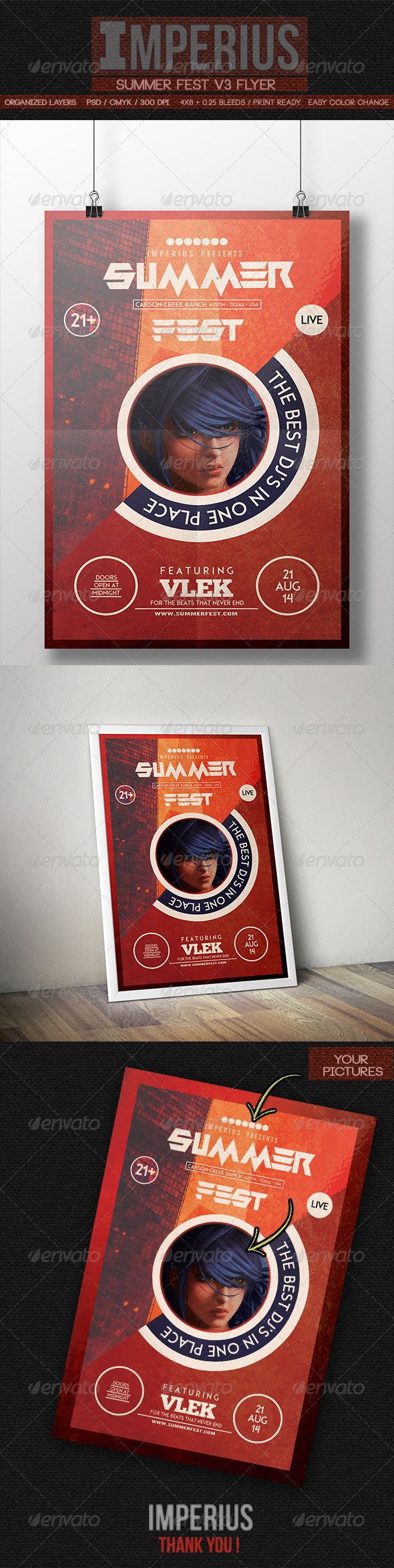 Summer Fest V3 - Flyers Print Templates