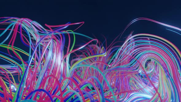 Mysterious Background with Live Curved Lines Closeup alt