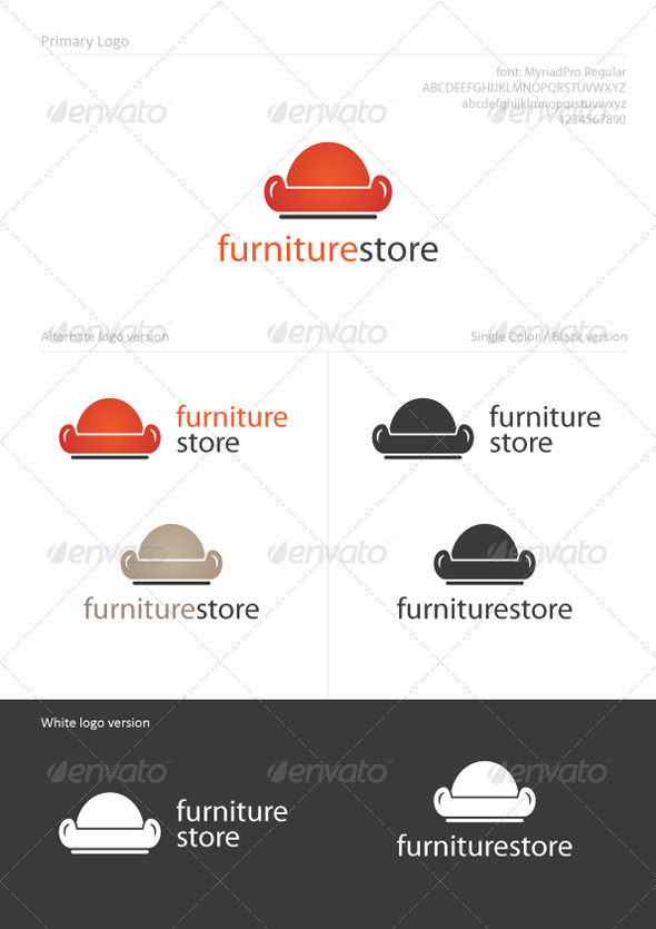 FurnitureStore - Objects Logo Templates