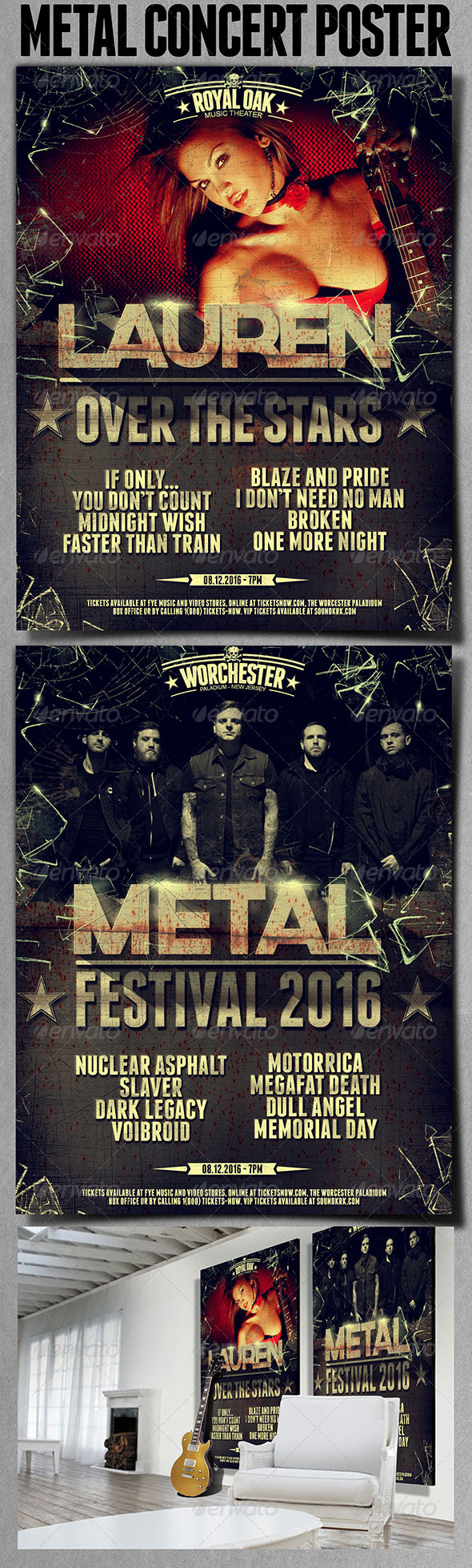 Metal Poster - Events Flyers