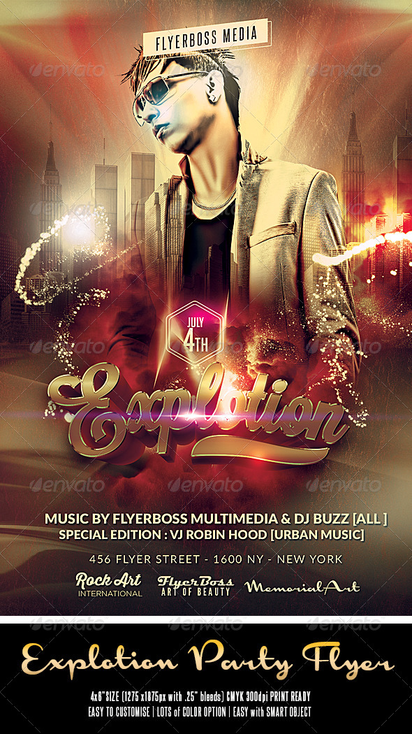 Explotion Flyer - Events Flyers