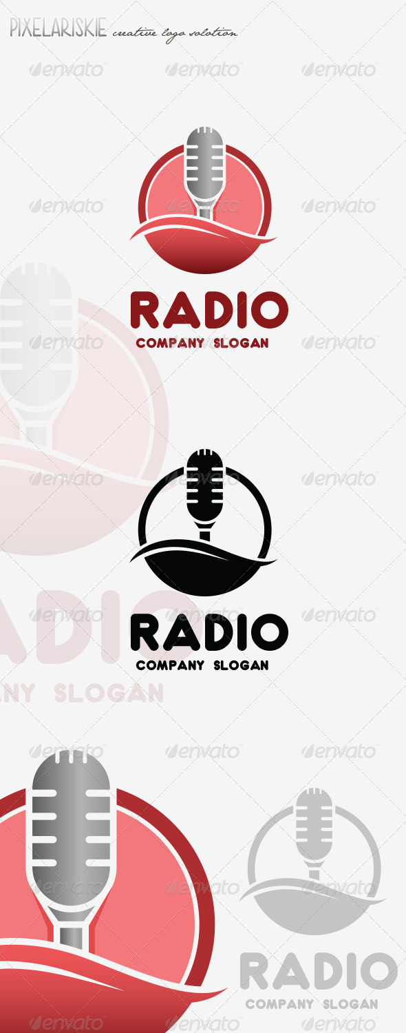 Radio Fm Logo Music Equalizer Emblem Stock Vector (Royalty Free) 406143439