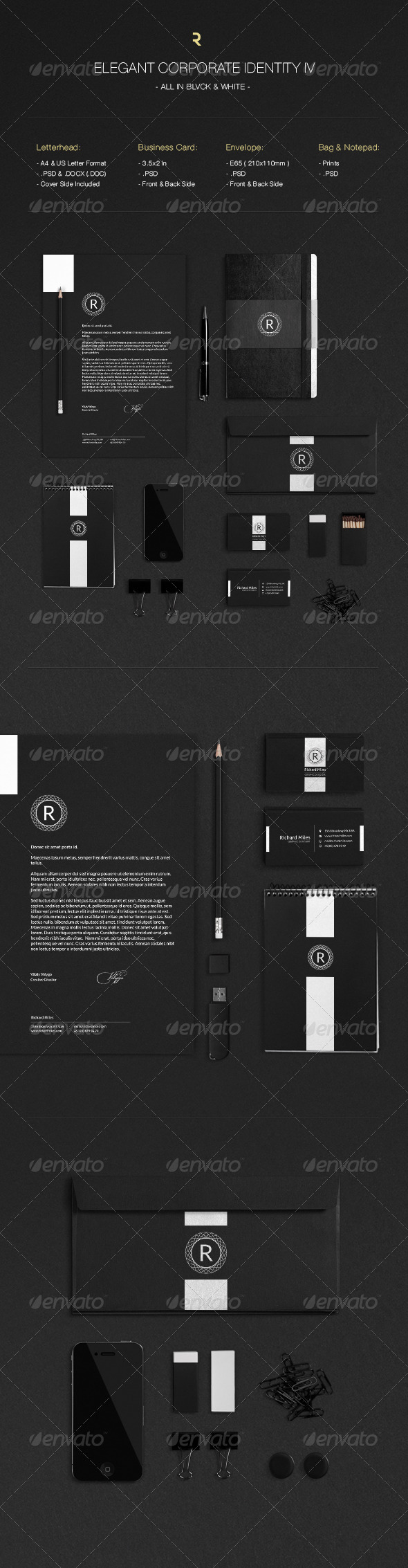 Elegant Corporate Identity IV - Stationery Print Templates