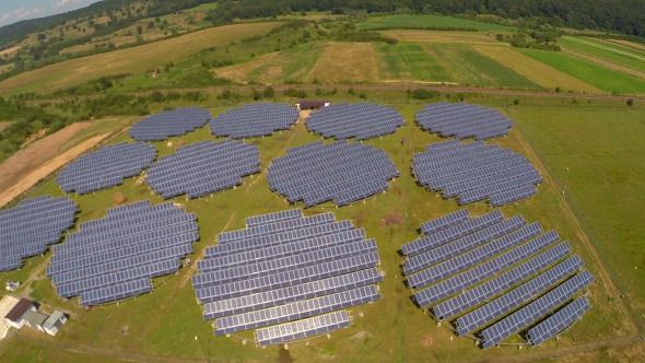 Aerial View Of Photovoltaic Solar Units 2