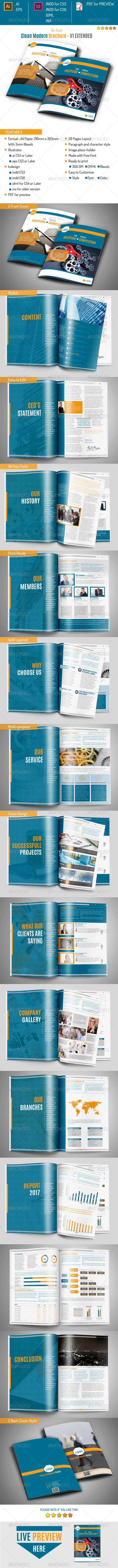 Clean Moderm Brochure v1 Extended - Corporate Brochures