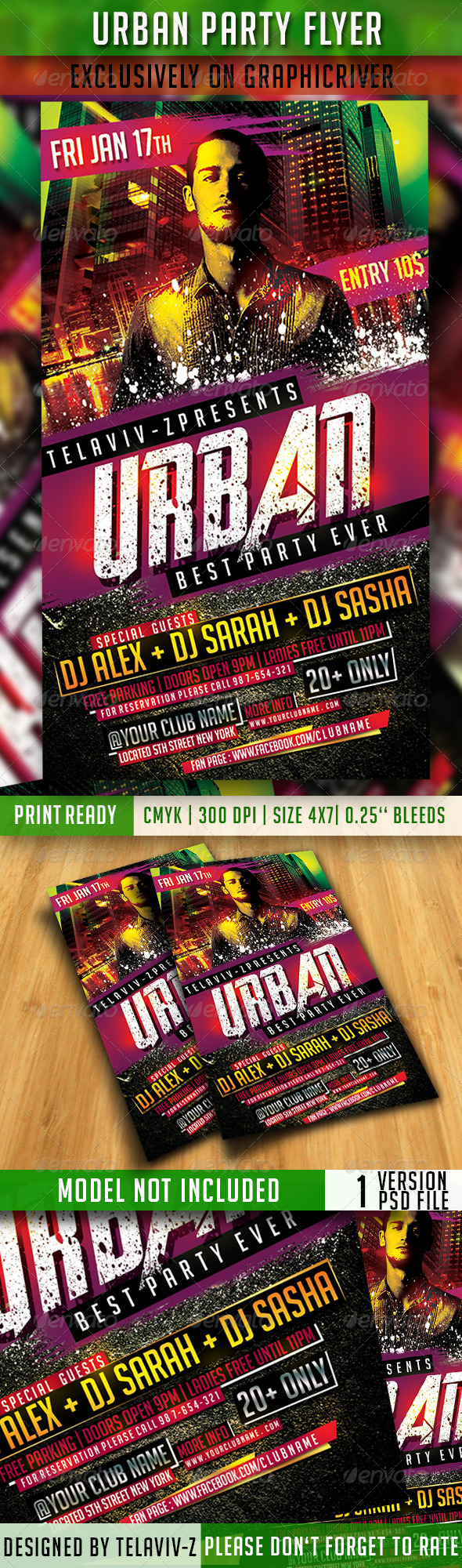 Urban Party Flyer - Clubs & Parties Events
