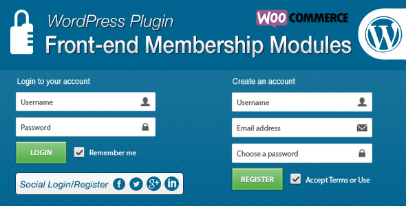 Front-end Membership Modules - CodeCanyon Item for Sale