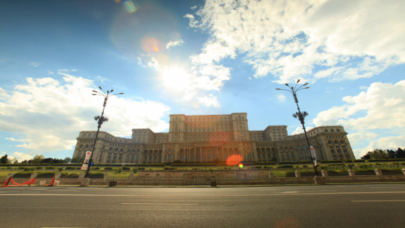 Romanian Parliament House In Bucharest 3