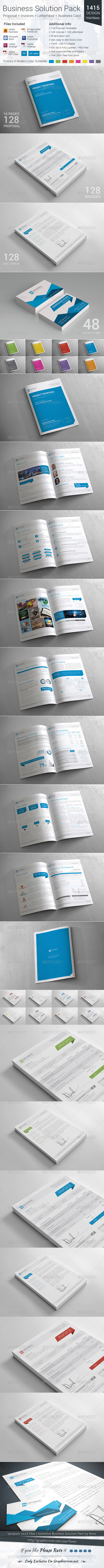 Inventive Business Solution Pack - Proposals & Invoices Stationery