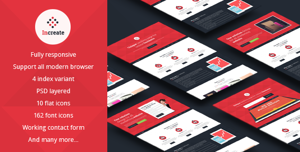 Increate-Onepage and multipurpose - ThemeForest 8550002
